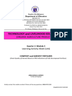 TLE Learner Activity Sheet (LAS) - Carrying-Out Processing of Compost Fertilizer Based On Production Requirements Q2 - M3