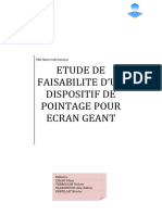 Etude de Faisabilite D'Un Dispositif de Pointage Pour Ecran Geant