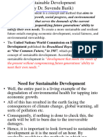 Unit V (Sustainable Developmen) - Dr. Suvendu Barik