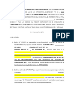 Contrato Individual de Trabajo Por Capacitacion Inicial