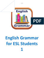 English Grammar For ESL Students 1