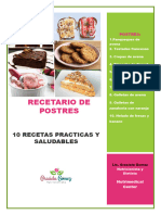 Recetario Postres Saludables