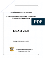 Noveno Simulacro de Examen - Enao 2024