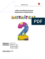 Cuadernillo de Matemática 2°ES - 2023