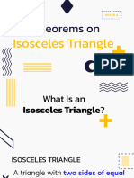 Theorems On Isosceles Triangle