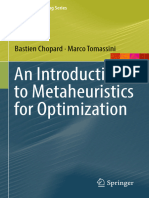 An Introduction To Metaheuristics For Optimization by Bastien Chopard, Marco Tomassini