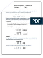 Problema de Matrices Aplicado A La Administración