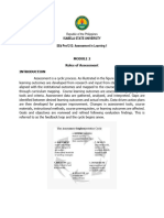 Module 2 Roles of Assessment 1 1