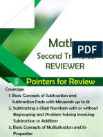 Math1 - Pointers For Review For The Exam - Pe - t2 - 2324