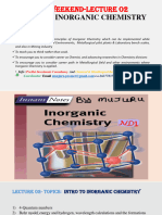 02nd Lecture - Weenkend 02 - Inorganic Chemistry For Metallurgical Technicians