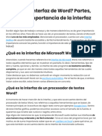 Qué Es La Interfaz de Word