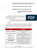 Resolução Consunepe #255, de 27 de Outubro de 2023: Centro Universitário Das Faculdades Metropolitanas Unidas - Fmu