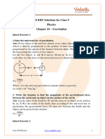 NCERT Solutions For Class 9 Science Chapter 10 Gravitation.