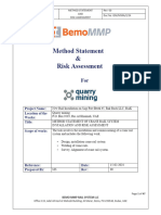 Method Statement and Risk Assessment - Quarry Mining-R1