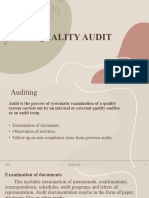 Quality Audit