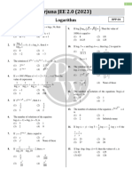 Logarithm - DPP 04 (Of Lec 05) - (Arjuna JEE 2.0 2023)