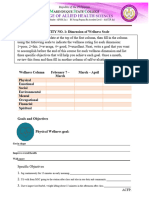 Activity No. 1 - Dimension of Wellness Scale