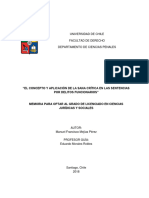 El Concepto y Aplicación de La Sana Crítica en Las Sentencias Por Delitos Funcionarios