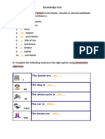 Topic #7 (Knowledge Test)