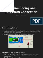 Arduino Coding and Bluetooth Connection