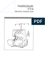 User Manual Pfaff Hobbylock 774