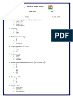 Grade 7 Maths Question Paper 2022 - 08