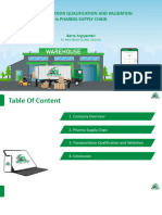 A. Transportation Qualification and Validation in Pharmaceutical Supply Chain (Dr. Ir. Berty Argiyantari)