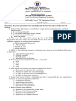 Periodic Test in Agricultural Arts