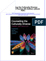 Counseling The Culturally Diverse Theory and Practice 8Th Edition PDF Full Chapter