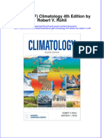 Climatology 4Th Edition by Robert V Rohli Full Chapter