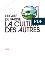 HUGUES de VARINE Culture Des Autres