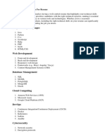 Technical Skills Examples For Resume