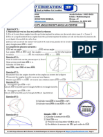 TD N°3 Angle Inscrit Angle Au Centre