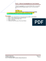 EWM CLASS 23 - Direct Consumption To Cost Centers