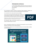 Web Application Architecture.