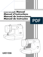 Brother LS2125 Sewing Machine Instruction Manual