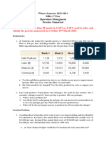 Practice Numericals