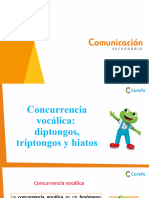 Concurrencia Vocálica - Diptongos, Triptongos y Hiatos