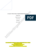 Nurs FPX 4900 Assessment 4 Patient Family or Population Health Problem Solution