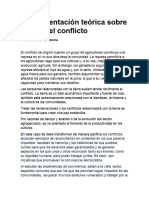 Fundamentación Teórica Sobre La Paz y El Conflicto