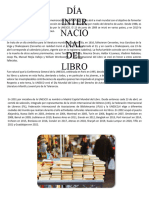 DÍA Inter Nacio NAL DEL Libro