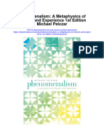 Phenomenalism A Metaphysics of Chance and Experience 1St Edition Michael Pelczar All Chapter