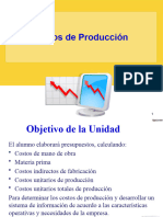 Unidad II Costos de Producción