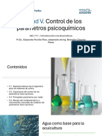 Unidad v. Parámetros de Calidad Del Agua