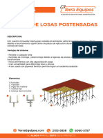 Ficha Técnica Sistema de Losas Postensadas