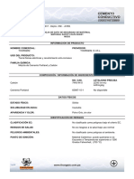 MSDS - CEMENTO THORGEM - Actualizado