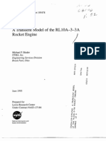 Transient Model of The Rl10a33a Rocket Engine