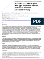 Association of SLC30A8 Rs13266634 Gene Polymorphism With Type 2 Diabetes Mellitus (T2DM) in a Population of Noakhali, Bangladesh_ a Case-control Study. - Documento - Gale OneFile_ Nursing and Allied Health