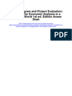 Policy Program and Project Evaluation A Toolkit For Economic Analysis in A Changing World 1St Ed Edition Anwar Shah All Chapter