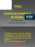 Tema Estabilidad de Taludes